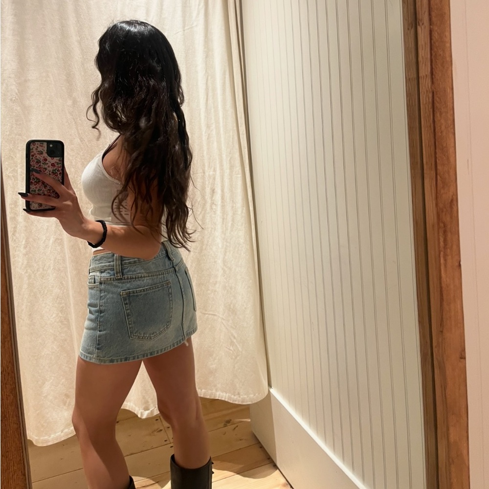 NWOT Brandy Denim Mini Skirt